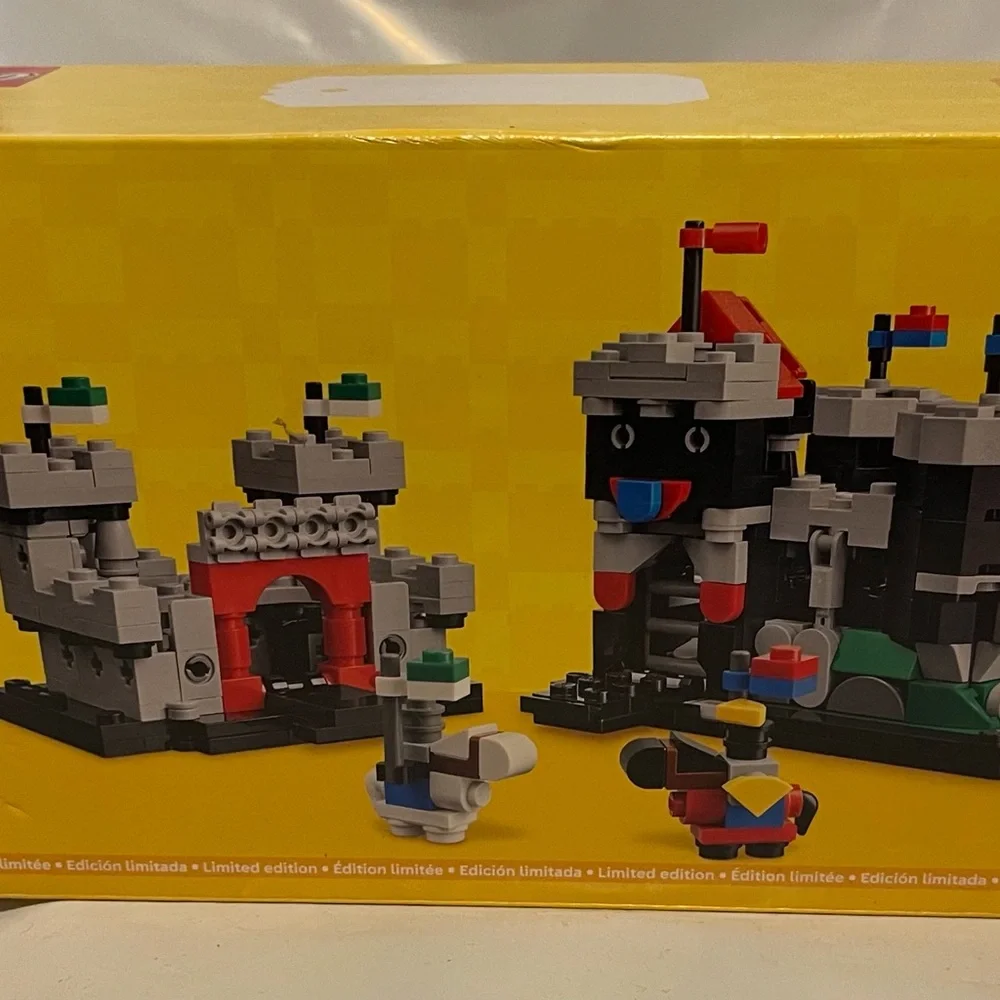 Lego Castle Adventure Set with Red, Blue, and Gray Blocks NWOT